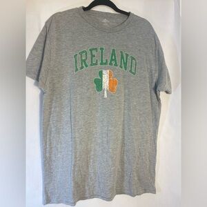 Ireland Irish Flag 3 Leaf Clover Short Sleeve Shirt Size Large St. Patrick’s Day